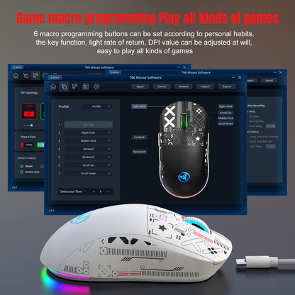 UHM T90 Tri-mode  Gaming Mouse