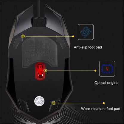 UHM Wired Gaming Keyboard & Mouse Combo UK100