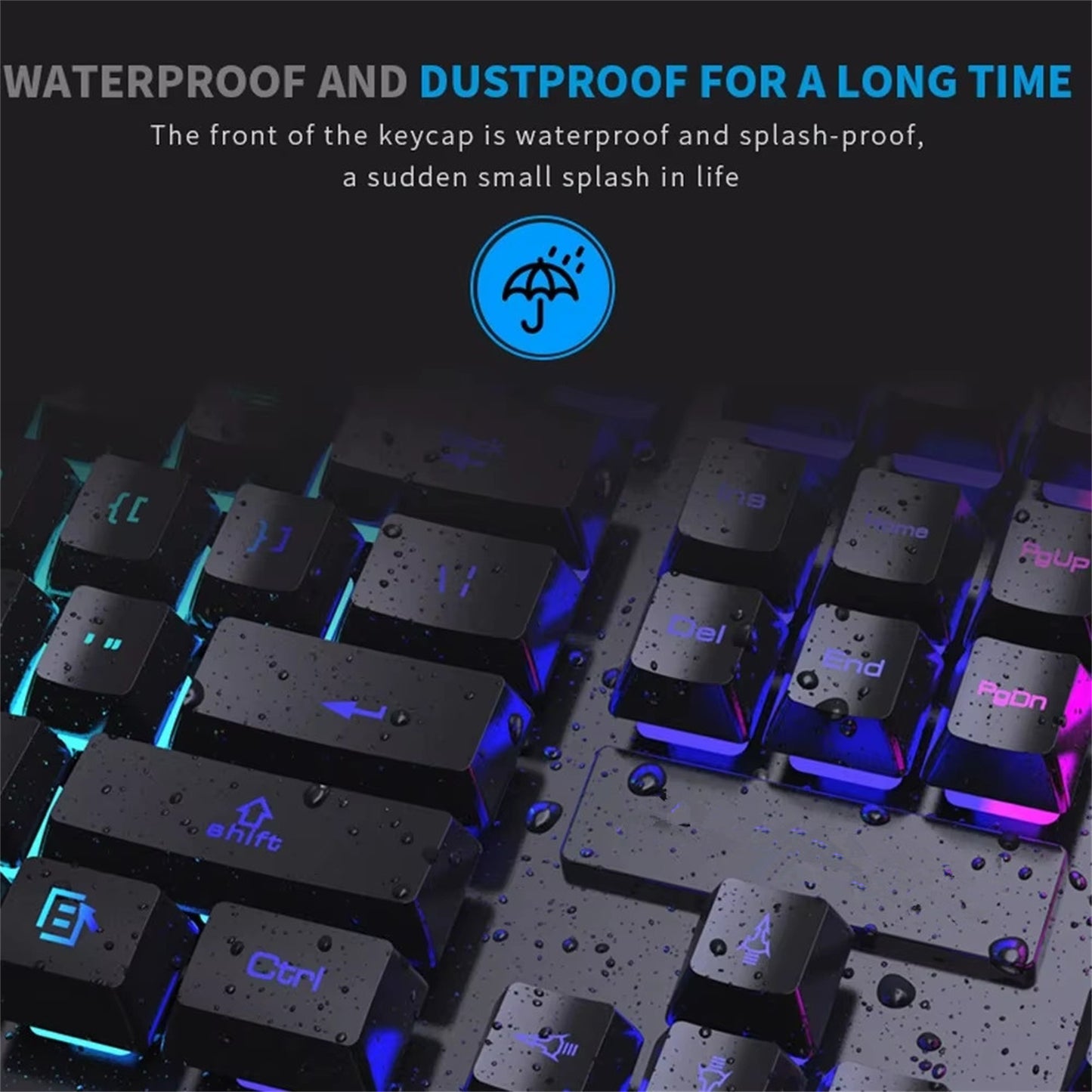 RCY Wired Gaming Keyboard and Mouse Combo 104Keys