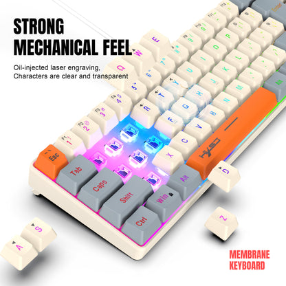 UHM 68 Keys Gaming Keyboard,Three Color