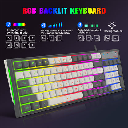 RCY USB Wired Gaming Keyboard, 96 Keys