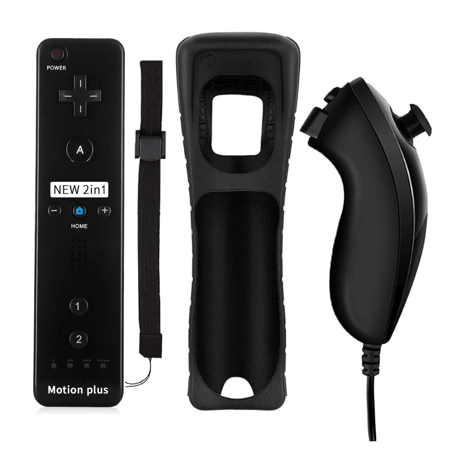UHM Wireless Wii Controller for Nintendo Wii,Black