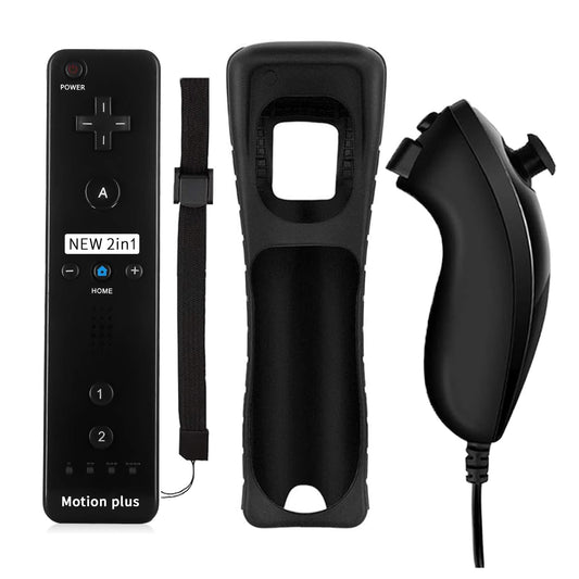 UHM Wireless Wii Controller for Nintendo Wii,Black