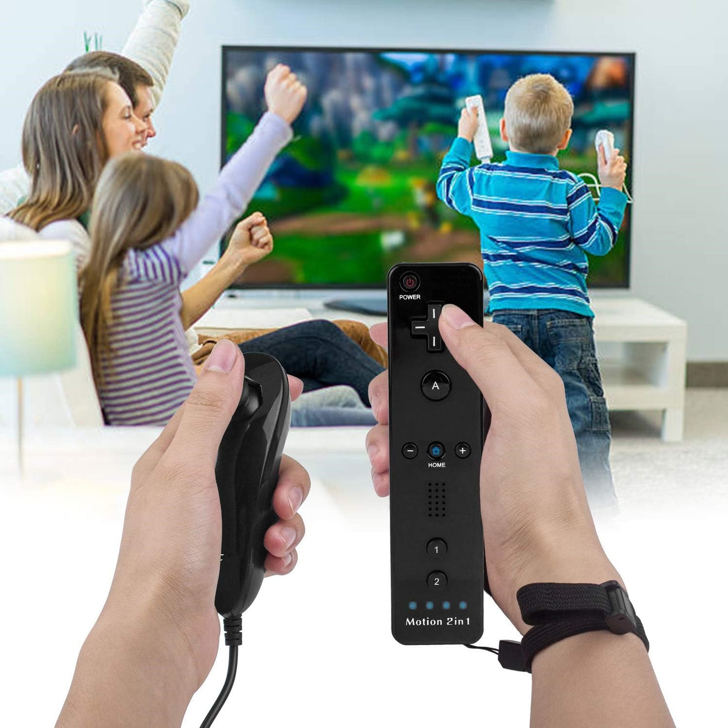 UHM Wireless Wii Controller for Nintendo Wii,Black