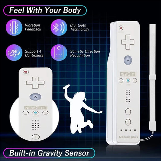 RCY Wii Remote Controller Compatiable with Nintendo Wii/Wii U, White
