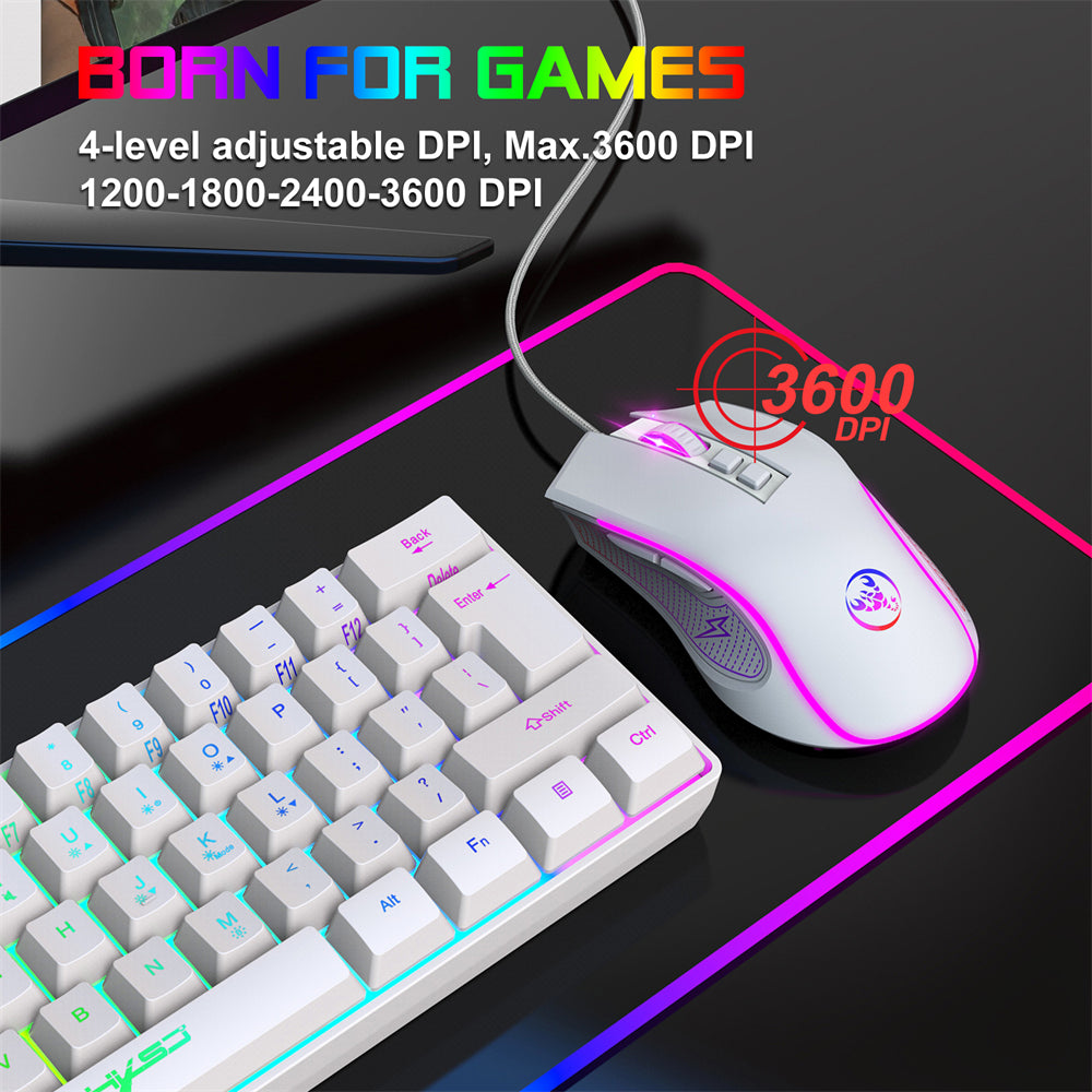 RCY X100 Wired Mouse White
