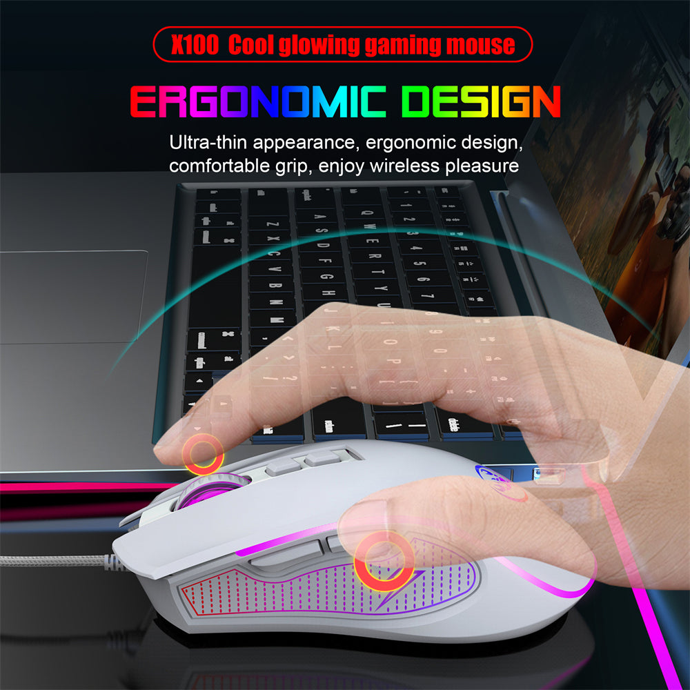 RCY X100 Wired Mouse White