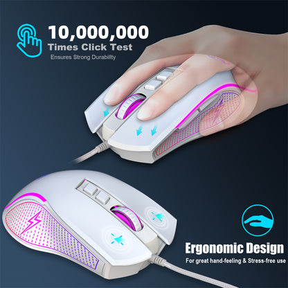 RCY X100 Wired Mouse White