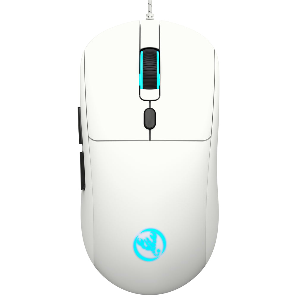 RCY X200 Wired Gaming Mouse USB Computer Mouse,White – UHM