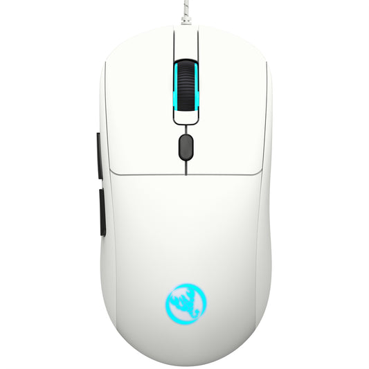 RCY X200 Wired Gaming Mouse USB Computer Mouse,White