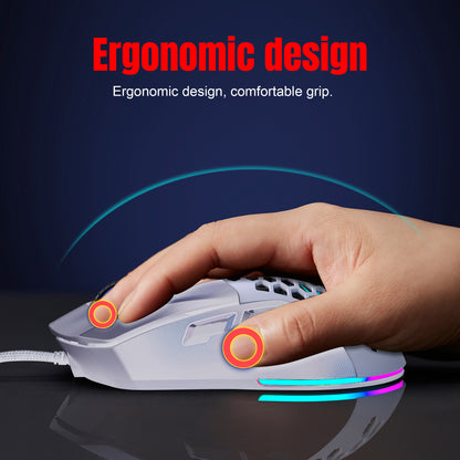 UHM X300 Gaming Mouse White
