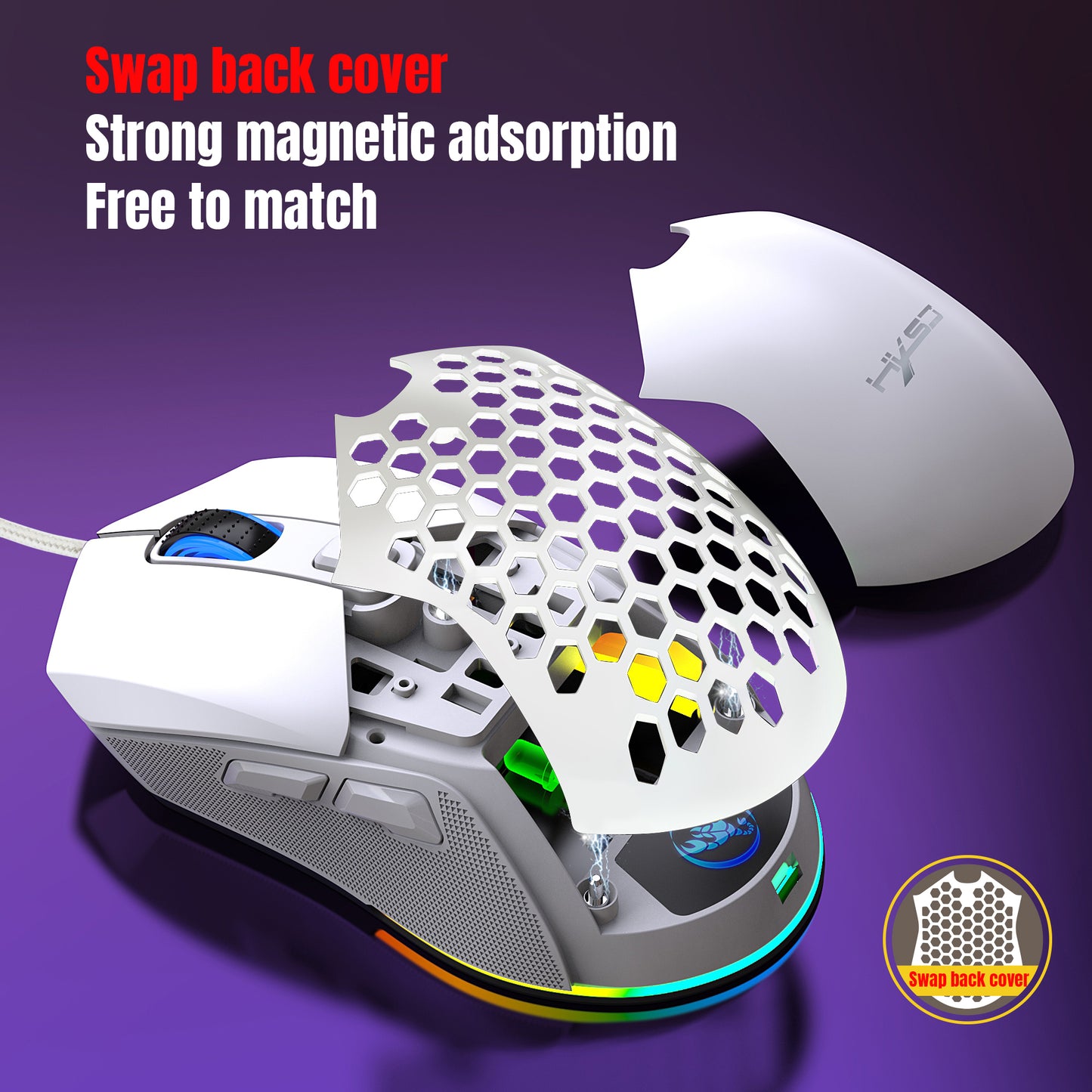 UHM X300 Gaming Mouse White