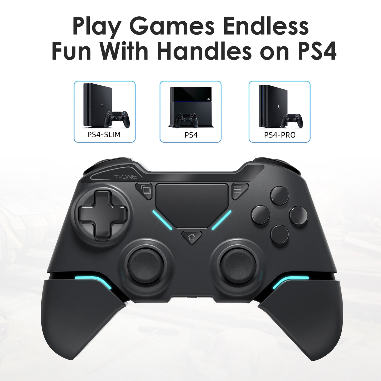 UHM T1b PS4 Controller-Black