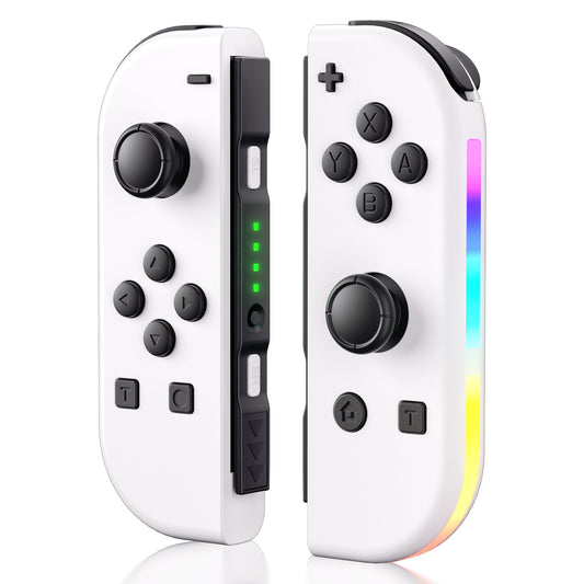 Wireless Controller for N-Switch,L/R Controllers Support Dual Vibration/Motion Control/Wake-up Function,Purple Yellow