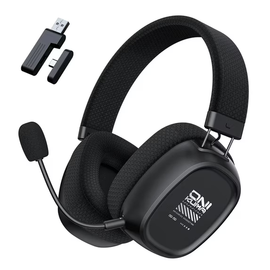 UVQYC    Wireless Gaming Headset for PS5/PC/PS4/Nintendo Switch,2.4G/Bluetooth Gaming Headphones with Detachable Noise Canceling Mic/176g Lightweight/Surround Sound/Long Battery Life Black