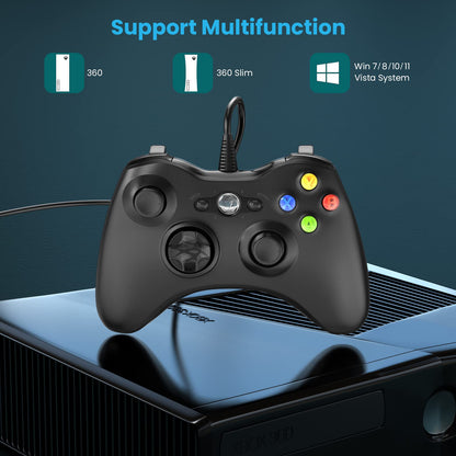 UHM Xbox 360 Wired Controller,Black