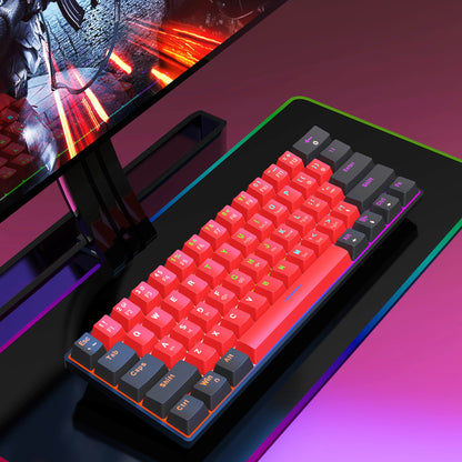 UHM V900 Gaming Keyboard,Black Red