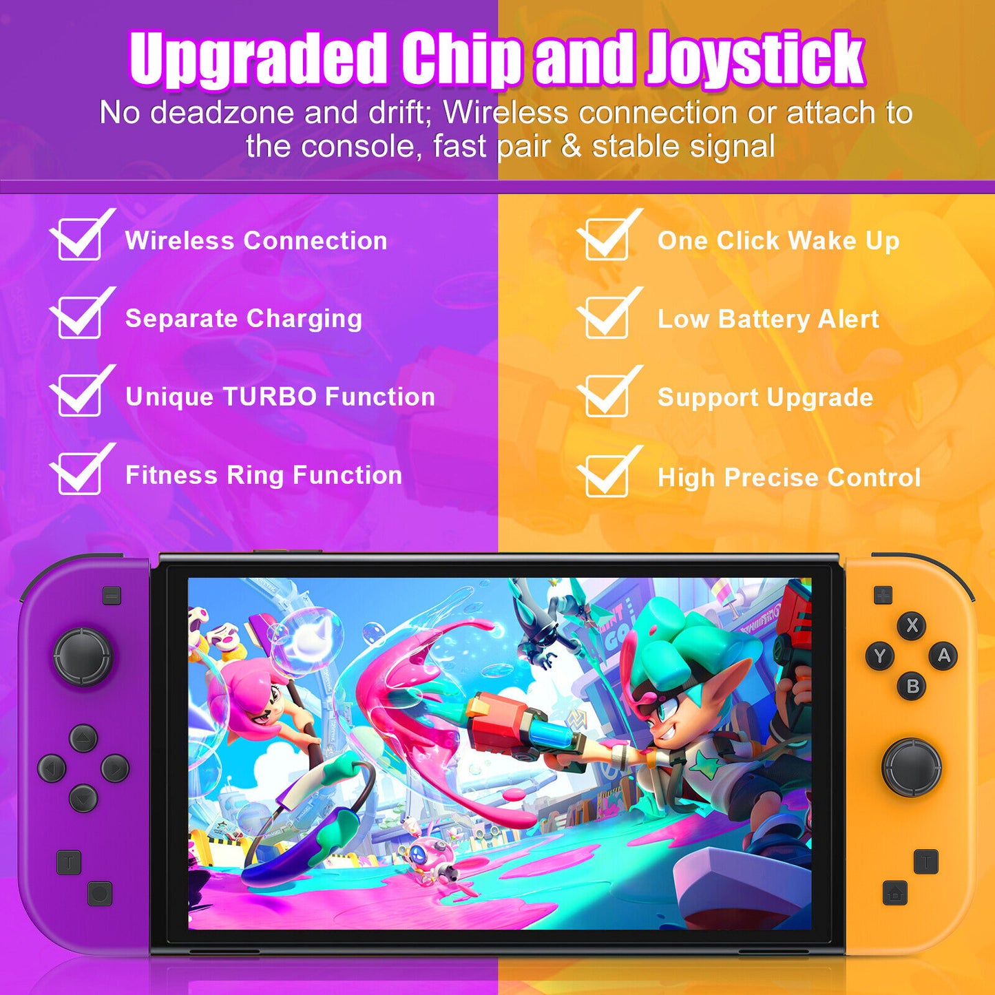 RCY Wireless Switch Controller,RGB Joypad  LED ZH